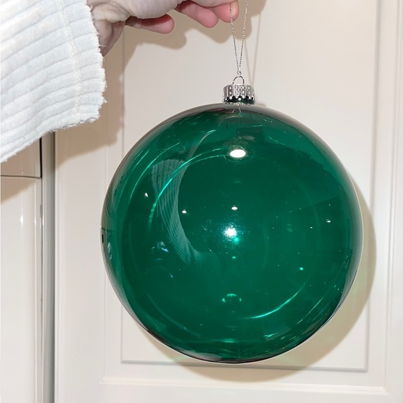 Holiday Large Blown Glass Ball Ornament Poshmark